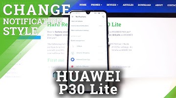 How to Personalize Notifications in Huawei P30 Lite - Allow Notifications