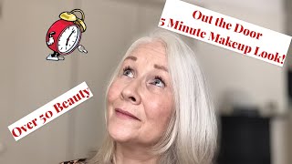 5 minute out the door makeup look | GRWM | Over 50 beauty