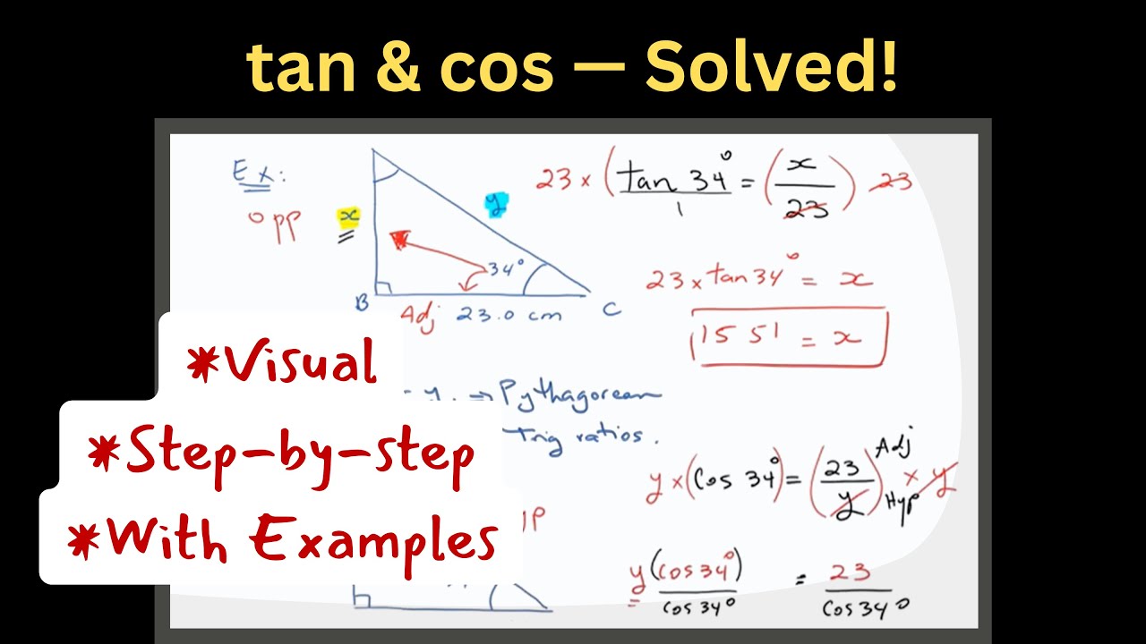 Solving Right Triangles | Find Angles & Sides with trig ratios - GUIDED ...