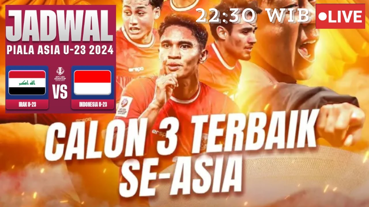 Indonesia Vs Iraq U23 AFC LIVE YouTube