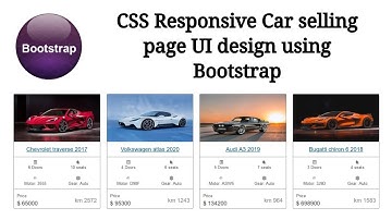 CSS Responsive UI design using Bootstrap
