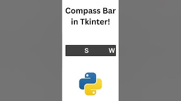 Compass Bar Widget in Python Tkinter #python #tkinter #gamedev