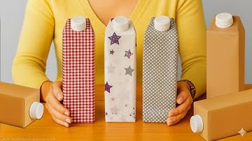 Don’t Throw It Away! ♻️ I Wrapped Milk Cartons in Fabric — Look What I Made 🥰