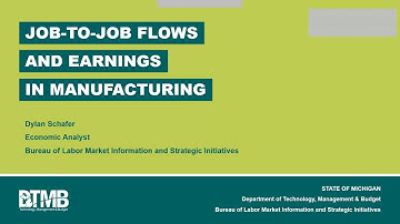 Job-to-Job Flows and Earnings Data in the Manufacturing Sector