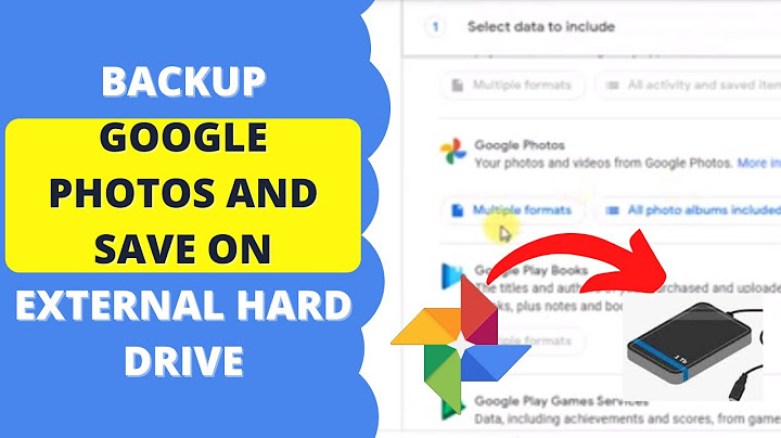 How to save google photos to a flash drive