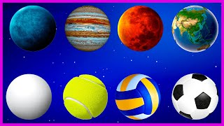 Sport Planets COMPILATION | Funny Planet comparison Game | 8 Planets sizes