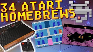 34 *AWESOME* Atari 2600 Homebrews! Episode 1!