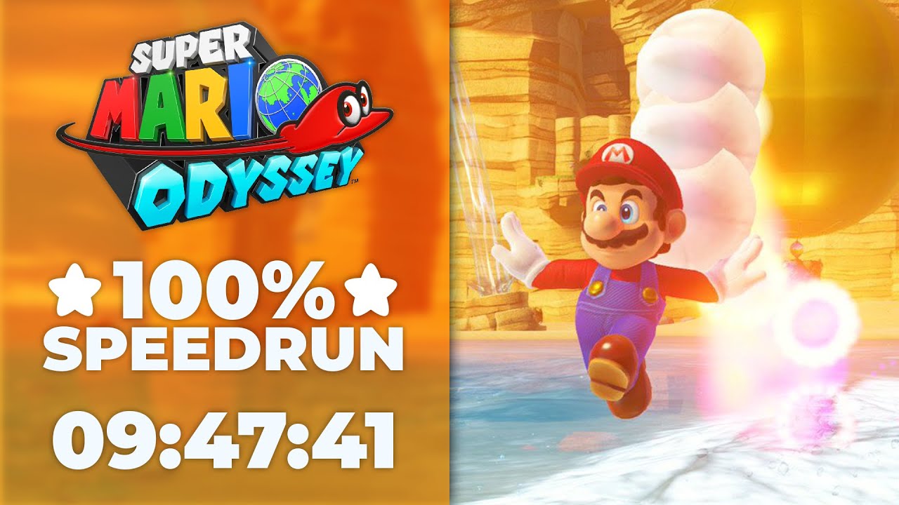 Super Mario Odyssey Any% Speedrun in 1:01:46 (Former World Record