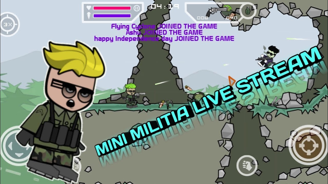 | Mini Militia Livestream | Back to Back custom rooms 💣💣 | 