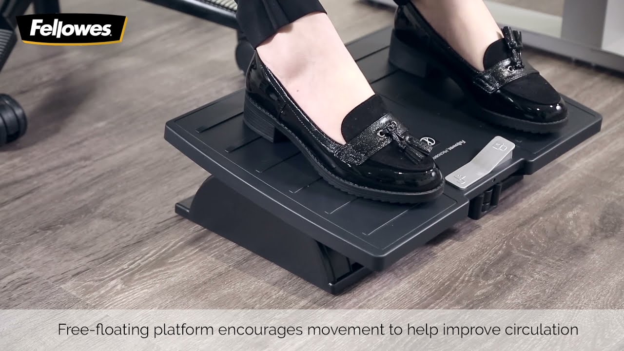 Introducing the Office Suites™ Microban® Adjustable Footrest by Fellowes® 