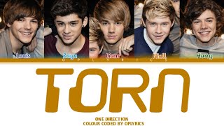 Torn - One Direction (Colour Coded Lyrics) Cover