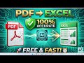 Convert PDF to Excel with 100% Accuracy using AI! 🚀 (FREE & FAST) #pdftoexcel #GoogleGemini #aihac