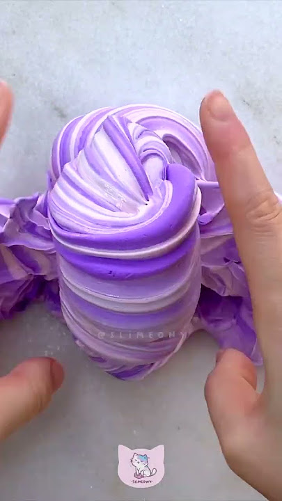 pink slime   purple clay mixing asmr 🎀🪻