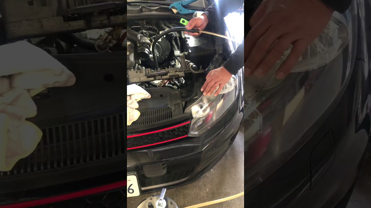 VW GTI DSG transmission oil change Fill easy YouTube