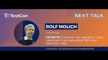 Rolf Molich: Improve Your Usability Tests: Learnings From Evaluating 100-plus Usability Tests