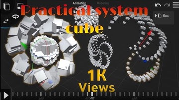 Practical animated cube chakra prisma 3d animation video