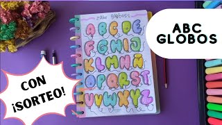 LETRAS GLOBOS- ABC de LETTERING- ALFABETO- Letras BONITAS