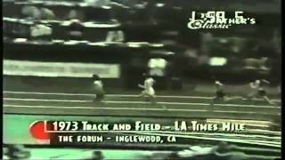Steve Prefontaine 1973 LA Times Mile   YouTube