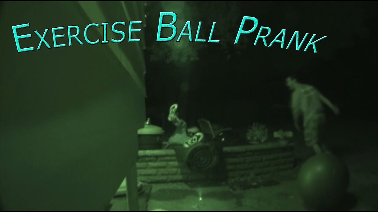 Trash Exercise Ball Long Hair Prank