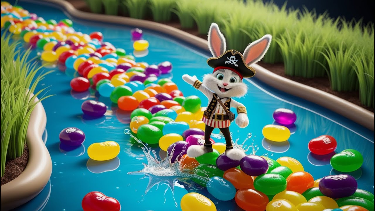 The Pirate Bunny and Adventurous Treasure Hunt in Candyland - Kids ...