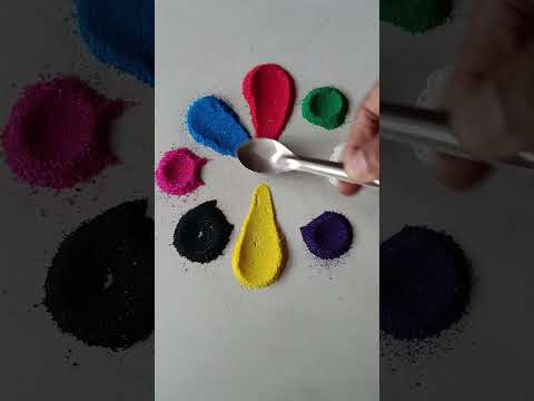 Simple Rangoli Satisfying Rangoli Easy Rangsatisfying Asmroli Tricks And Tips ASMR Rangol 