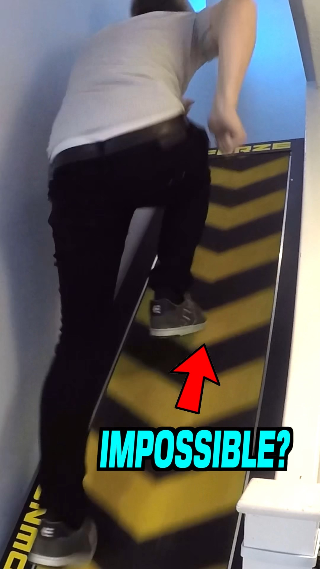 Travelator Staircase-NEVER GET UPSTAIRS AGAIN!