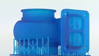 3D-Printed Turbo Made With Liqcreate Deep Blue Resin On The Moonray 3D-Printer