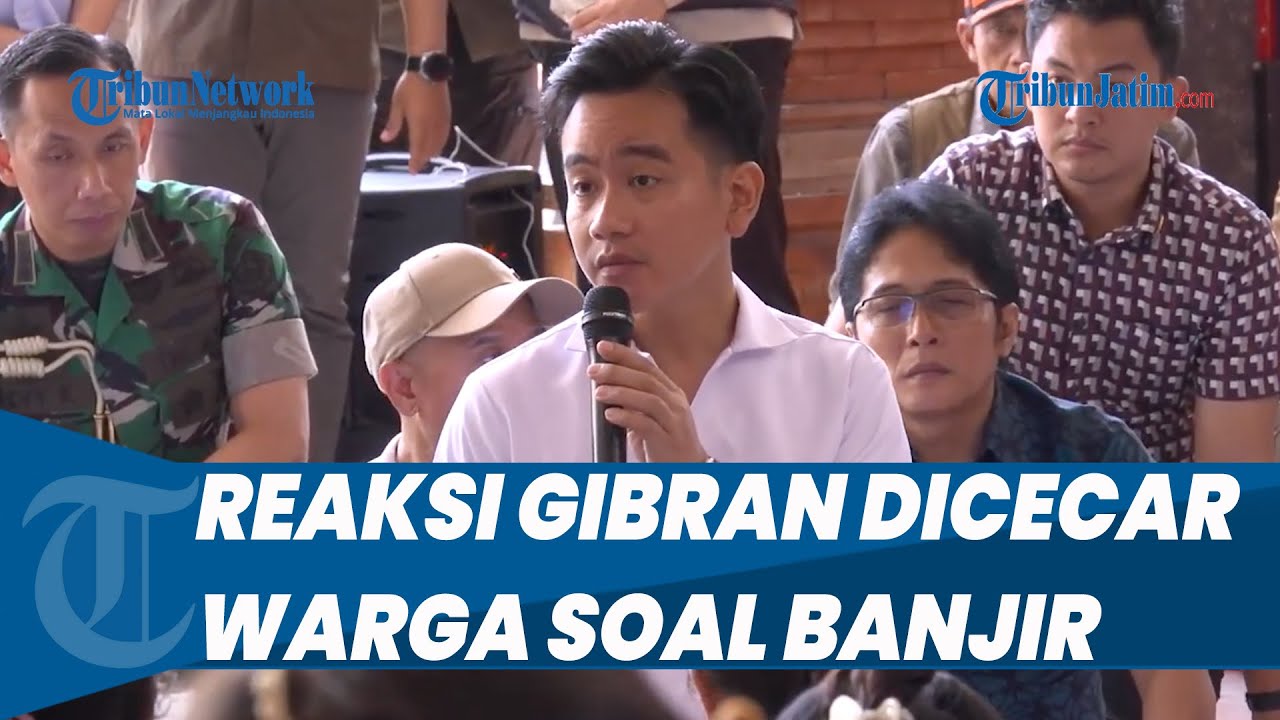 Reaksi Gibran Dicecar Warga soal Cegah Banjir hingga Disentil 