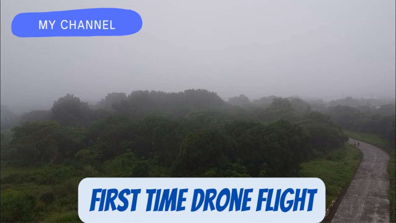 First Drone Flight | Jogging and drone flight