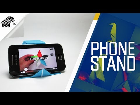Origami - How To Make An Origami Phone Stand/Holder 2.0