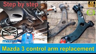 How to change a lower control arm on a Mazda 3 20042009