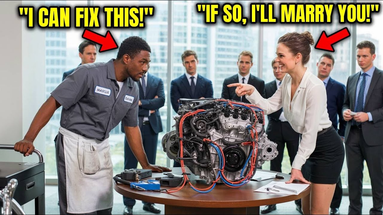 Female CEO Mocked a Black Mechanic: “Fix This Engine and I’ll Marry You” —  Then He Did