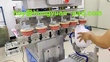 6 color helmet pad printing machine, hard hat pad printer