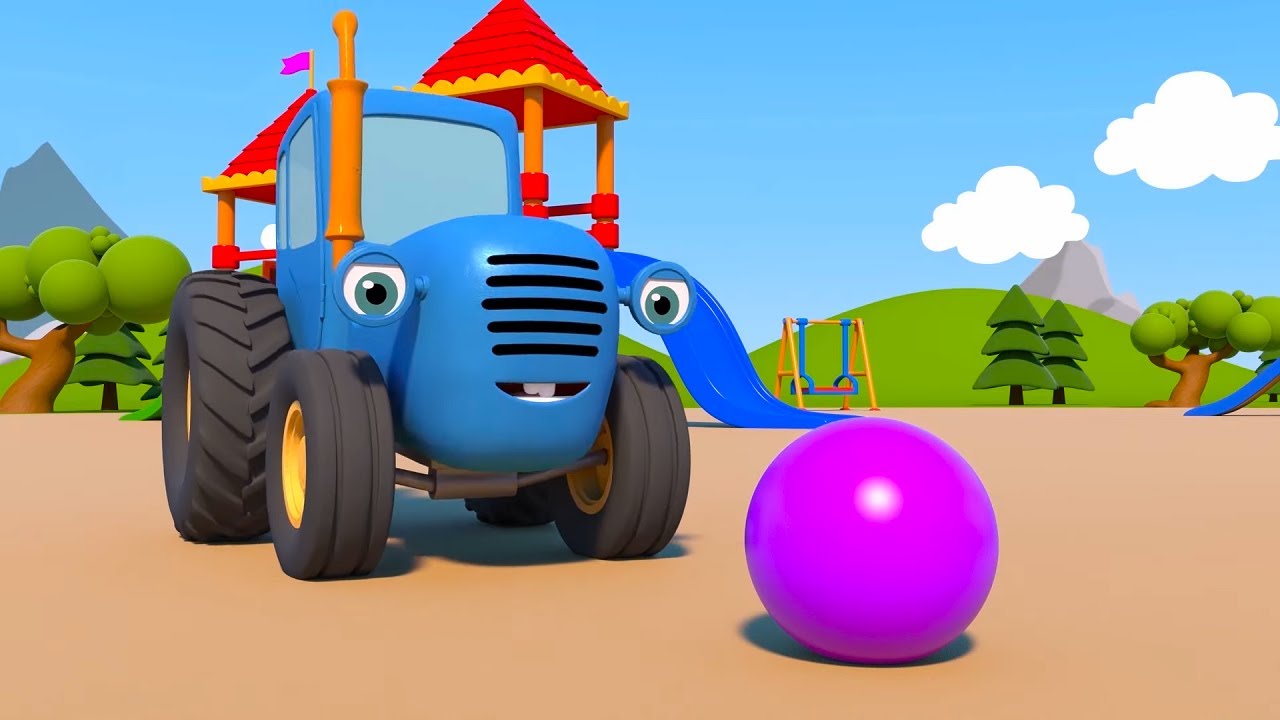 Blue Tractor’s Playground:  Bowling game - Fun Truck Cartoons for Kids! 🚜🏁🎉