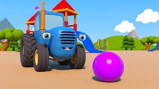 Blue Tractor’s Playground:  Bowling game - Fun Truck Cartoons for Kids! 🚜🏁🎉 screenshot 1