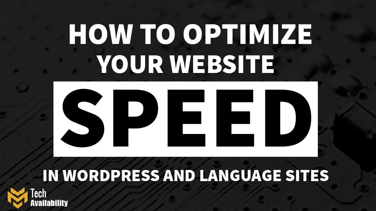 How To Optimize Your Website Speed in WordPress 2019 Updated - YouTube