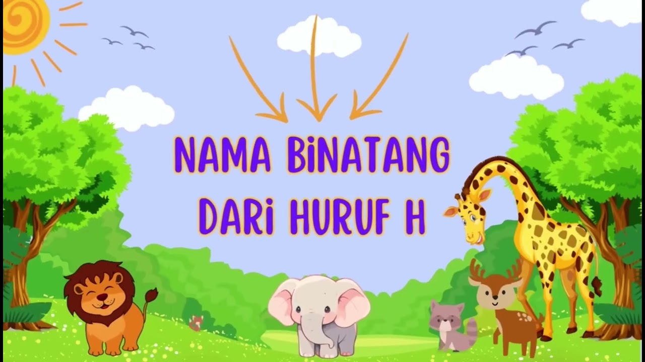 Nama nama binatang dari Huruf A samapi N 