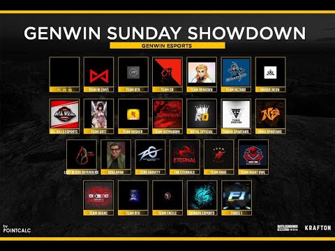 GENWIN SUNDAY SHOWDOWN | WITH INVITED TEAMS 🏆 | CULT GAMING LIVE - YouTube