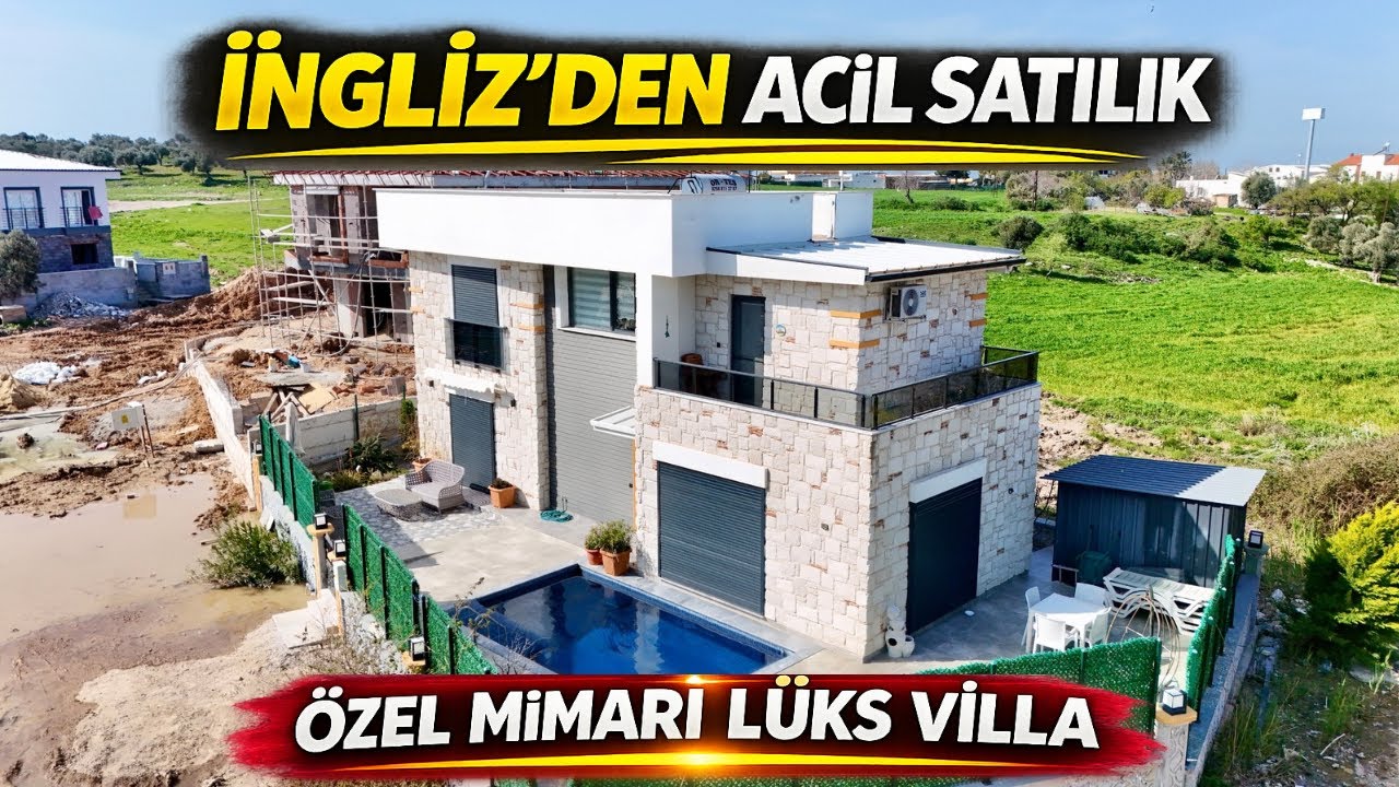 İngilizden Satılık Full Eşyalı Muhteşem Villa Bu Fiyata Kaçmaz Köşe Konum Didim ( D-73)