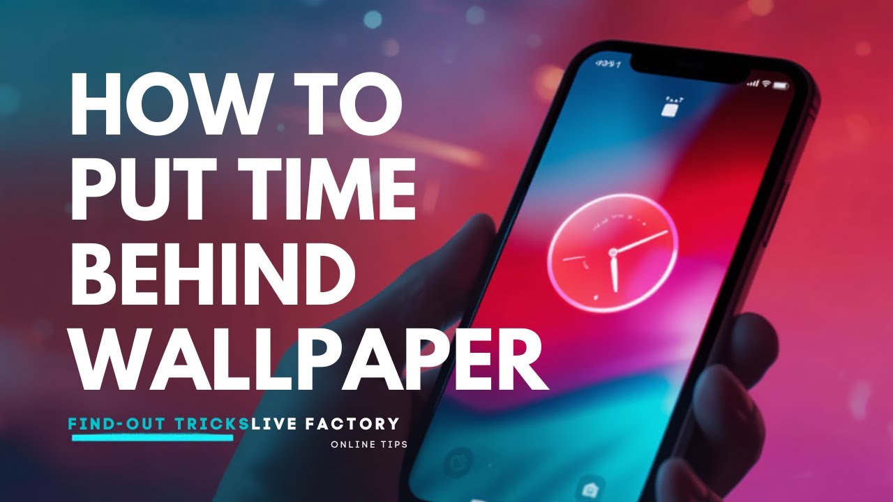 How To Put Time Behind Wallpaper On iPhone Lock Screen