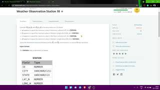 Weather Observation Station 18 Hackerrank Problem