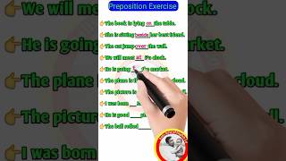 Daily Preposition Exercise#english#grammar#education#prepositiontips
