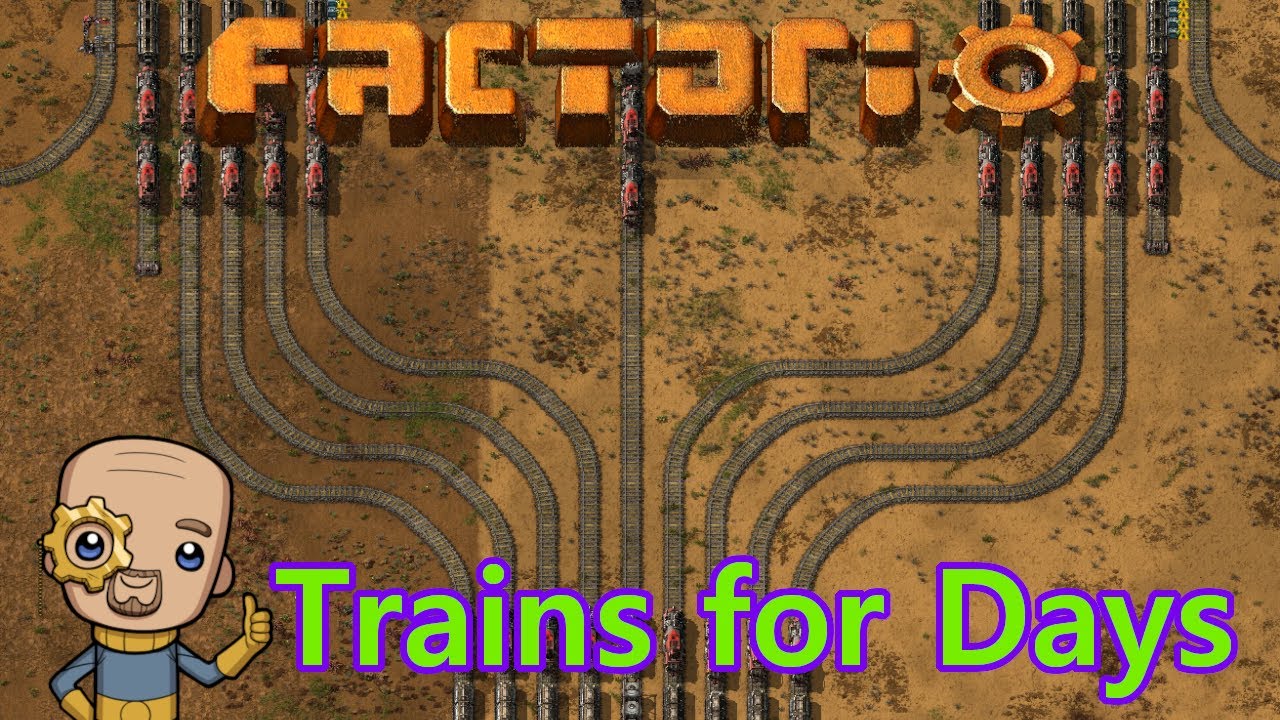 Factorio : The solutions to trains is more trains : Mega Base Ep2 - YouTube