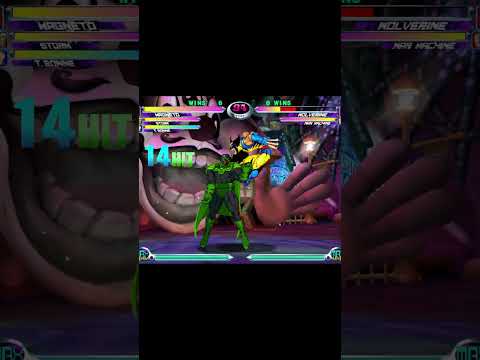 MvC2: Magneto/Tron Tag Infinite vs Bonerine [3 Reps] (5F FSD Slide Infinite setup) .:3.9.25:.