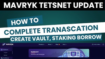 Mavryk Testnet Update | How To Complete Transaction on Mavryk Testnet Create Vault, Staking