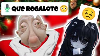 INCOMODANDO DESCONOCIDOS SIENDO SANTA CLAUS con el CHAT de VOZ en ROBLOX... 🎅💀