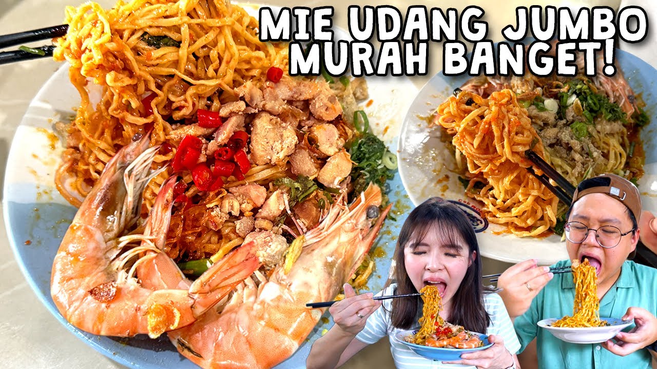 JUALAN MIE PEDAS PAKE UDANG SUPER JUMBO CUMA 20 RIBUAN !! PEDASNYA BIKIN GEMETAR…
