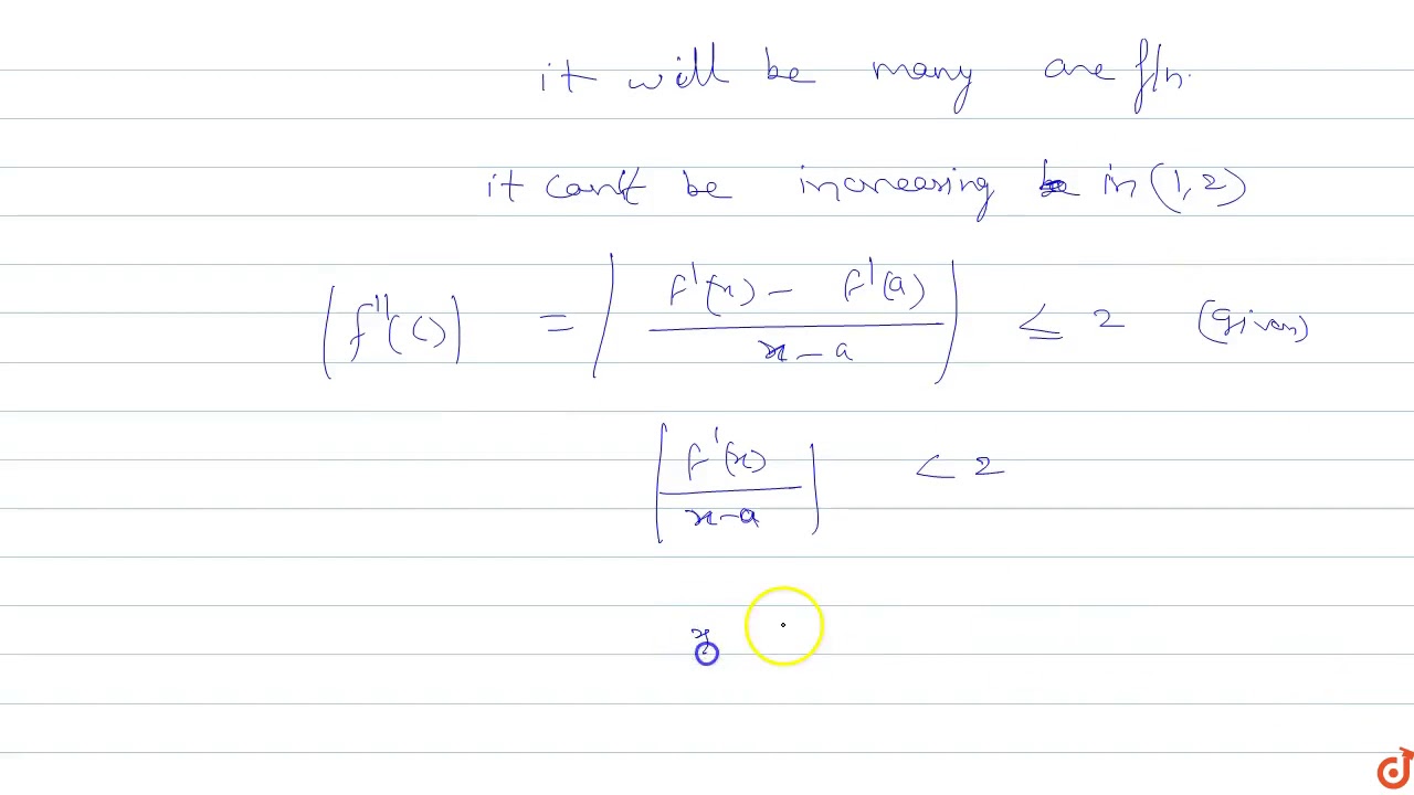 For all x in 1 2 let f x of a non constant function f x exist