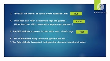 CLASS 6 COMPUTER CHAPTER 7 INTRODUCTION TO  HTML , PART 3