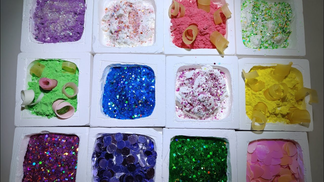 Sparkling powder sandwich chalk block丨淀粉夹心粉笔丨助眠治愈系